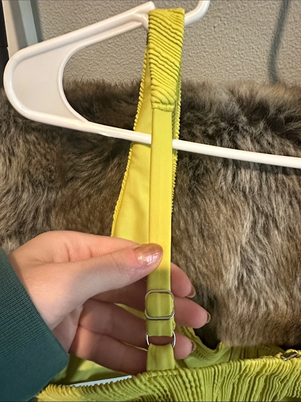 Abercrombie & Fitch Lime Textured Curve Love Underwire Bikini Top - Picture 6 of 6